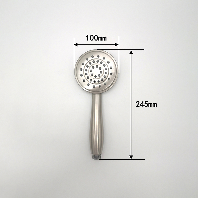 Douchette à main en acier inoxydable, pommeau de pulvérisation à fonction unique, douchette à main 6610