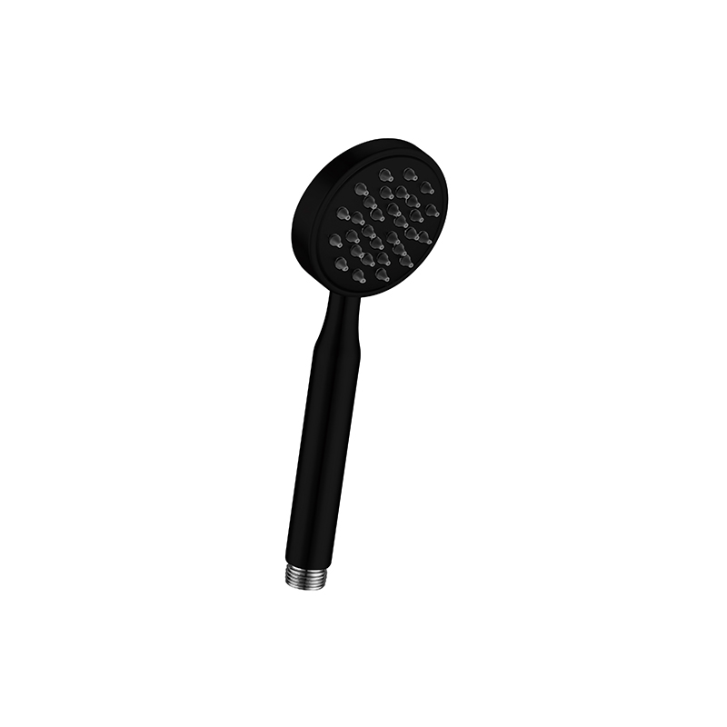 Ensemble pomme de douche rehausseur noir inox 6606