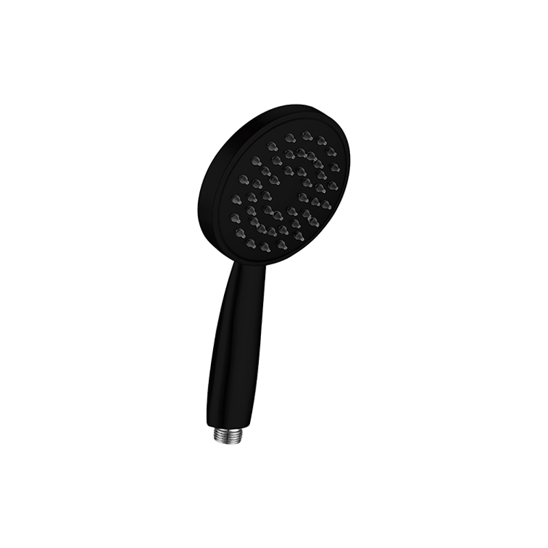 Pommeau de douche poreux rond noir surpresseur 6612