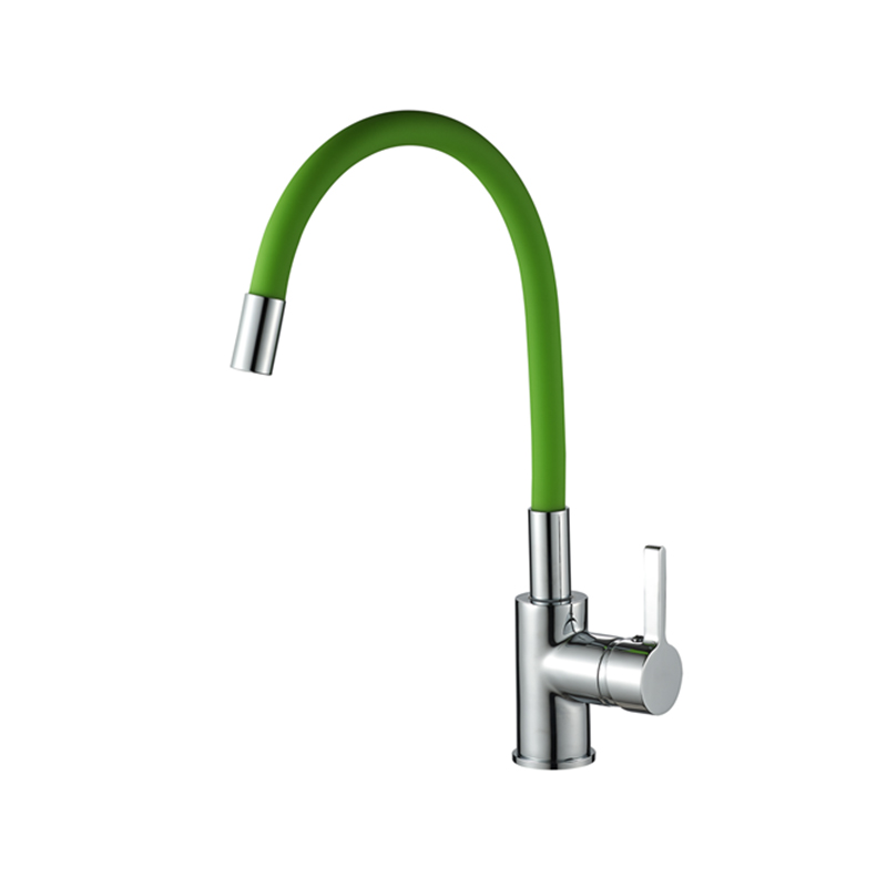 Robinet de tuyau d'eau coudé à sélection multicolore à longue section DX4166