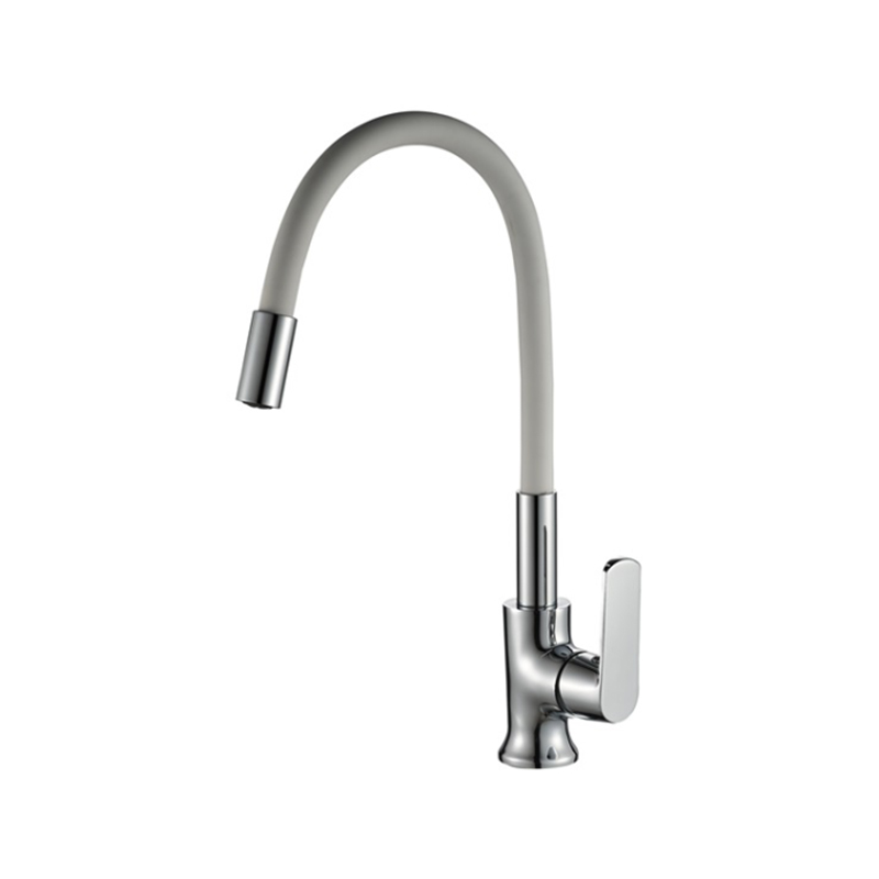 Tuyau universel de 520mm, long coude, tuyau d'eau en acier inoxydable, robinet chromé